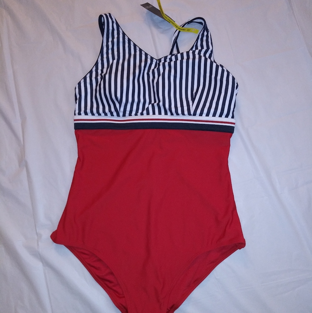 Asmara  Elegant  swimsuit - Red Mix